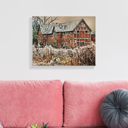 OUDE ENGLAND CANVAS AFDRUK (Insitu (Woonkamer))