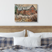 OUDE ENGLAND CANVAS AFDRUK (Insitu (Slaapkamer))
