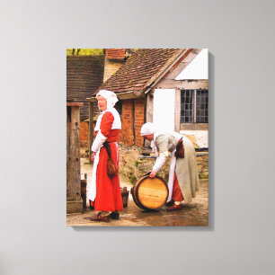 OUDE ENGLAND CANVAS AFDRUK