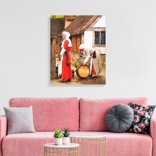 OUDE ENGLAND CANVAS AFDRUK (Insitu (Woonkamer))