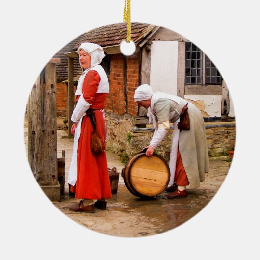 OUDE ENGLAND KERAMISCH ORNAMENT (Achterkant)