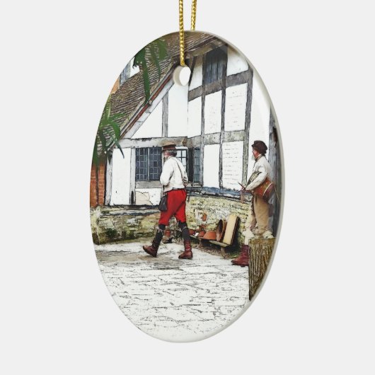 OUDE ENGLAND KERAMISCH ORNAMENT (Links)