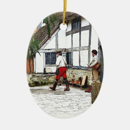 OUDE ENGLAND KERAMISCH ORNAMENT (Voorkant)