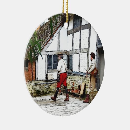 OUDE ENGLAND KERAMISCH ORNAMENT (Rechts)