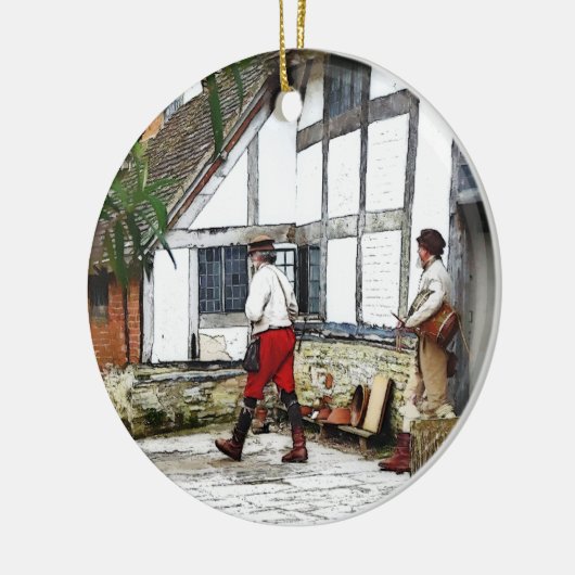 OUDE ENGLAND KERAMISCH ORNAMENT (Links)