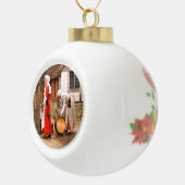 OUDE ENGLAND KERAMISCHE BAL ORNAMENT (Rechts)