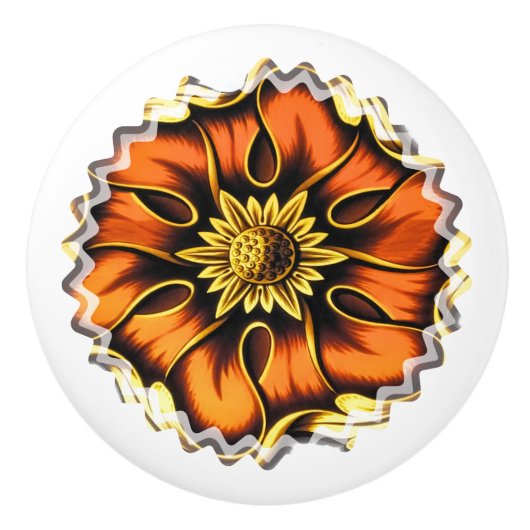 OUDE ENGLAND KERAMISCHE KNOP (Voorkant)