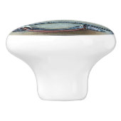 OUDE ENGLAND KERAMISCHE KNOP (Zijkant)