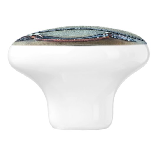 OUDE ENGLAND KERAMISCHE KNOP (Zijkant)