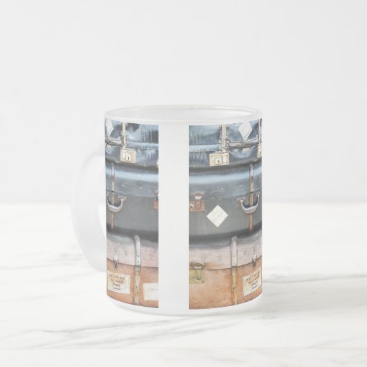 OUDE ENGLAND MATGLAS KOFFIEMOK (Voorkant links)