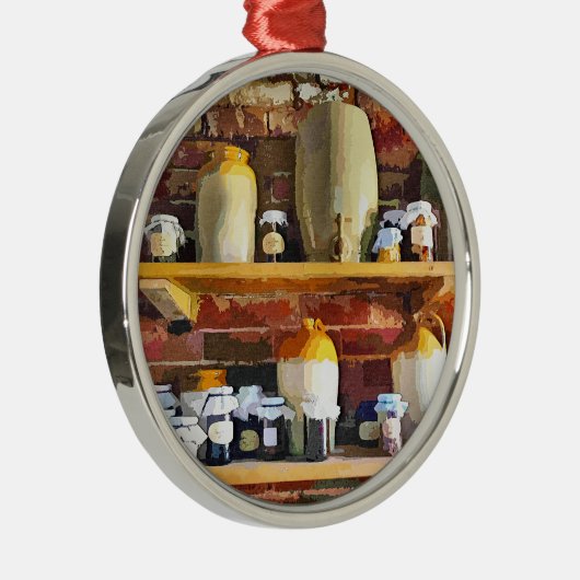 OUDE ENGLAND METALEN ORNAMENT (Rechts)