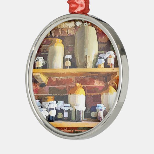 OUDE ENGLAND METALEN ORNAMENT (Links)