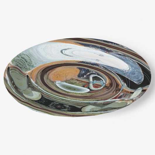 OUDE ENGLAND PAPIEREN BORDJE (Gekanteld)