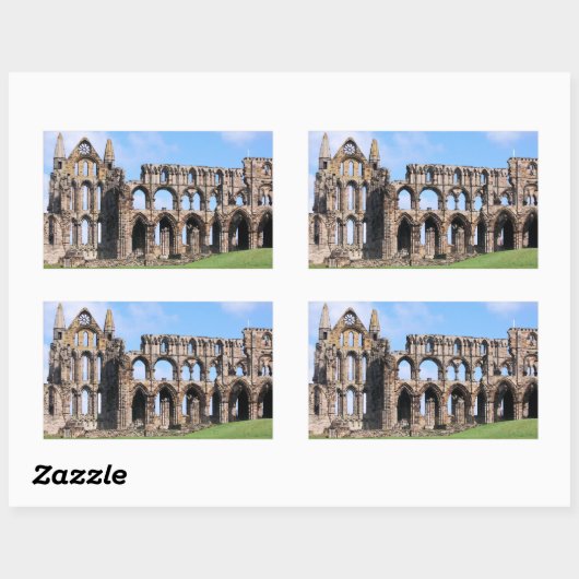 OUDE ENGLAND RECHTHOEKIGE STICKER (Vel)