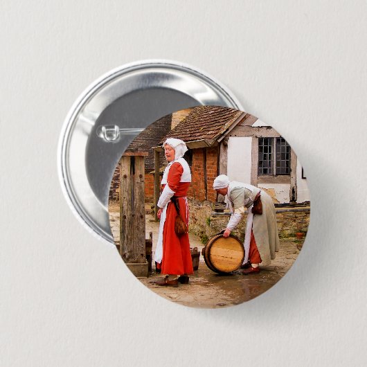 OUDE ENGLAND RONDE BUTTON 5,7 CM (Voorkant /achterkant)