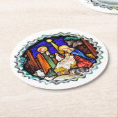 OUDE ENGLAND RONDE KARTONNEN ONDERZETTER (Gebogen)