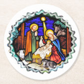 OUDE ENGLAND RONDE KARTONNEN ONDERZETTER (Voorkant)