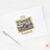 OUDE ENGLAND RONDE STICKER (Envelop)