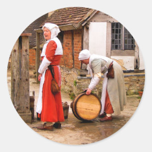 OUDE ENGLAND RONDE STICKER