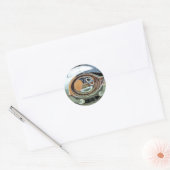 OUDE ENGLAND RONDE STICKER (Envelop)