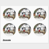 OUDE ENGLAND RONDE STICKER (Vel)