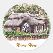 OUDE ENGLAND RONDE STICKER (Voorkant)