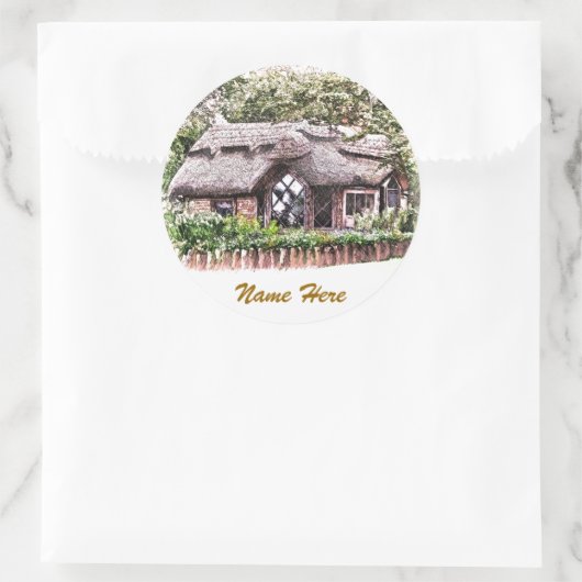 OUDE ENGLAND RONDE STICKER (Tas)