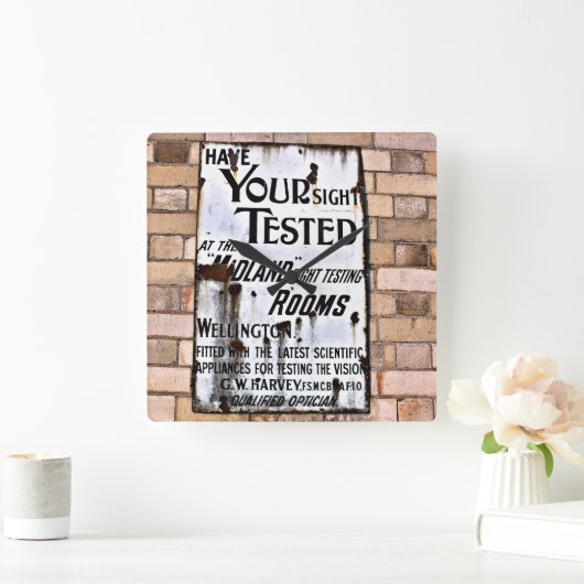 OUDE ENGLAND  SIGN VIERKANTE KLOK (Huis)