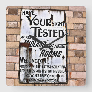 OUDE ENGLAND  SIGN VIERKANTE KLOK