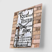 OUDE ENGLAND  SIGN VIERKANTE KLOK (Hoek)