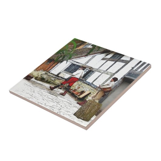 OUDE ENGLAND TEGELTJE (Zijkant)