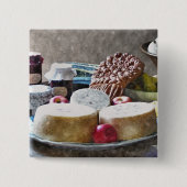 OUDE ENGLAND VIERKANTE BUTTON 5,1 CM (Voorkant)