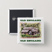 OUDE ENGLAND VIERKANTE BUTTON 5,1 CM (Voorkant /achterkant)