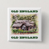 OUDE ENGLAND VIERKANTE BUTTON 5,1 CM (Voorkant)