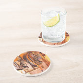 OUDE ENGLAND ZANDSTEEN ONDERZETTER (Zijkant)