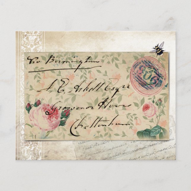 Oude enveloppen en  Roos (Voorkant)