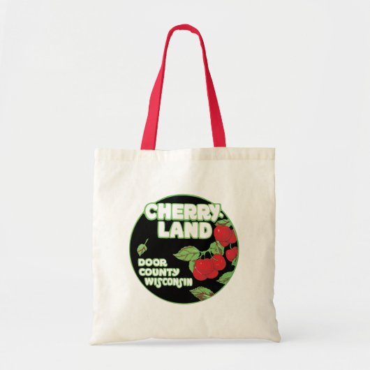 Oude Ephemera, Cherryland Door County Wisconsin Tote Bag (Voorkant)