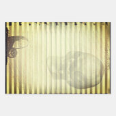 Oude ephemera Halloween schedel geest Inpakpapier Vel (Voorkant 3)