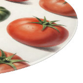 Oude erfgoed tomatensoort botanisch raster snijplank (Hoek)