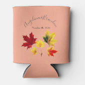 Oude esdoornbladeren - bruiloft blikjeskoeler (Voorkant)