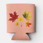 Oude esdoornbladeren - bruiloft blikjeskoeler (Achterkant)