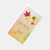 Oude esdoornbladeren- verliefd worden servet (Hoek)