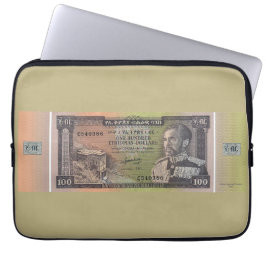 Oude Ethiopische Birr-bankbiljet Laptop Sleeve