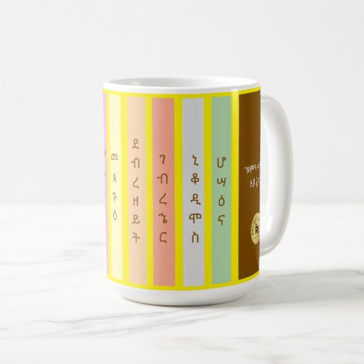 Oude Ethiopische Grote Vasten Mok (Voorkant rechts)