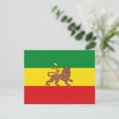 Oude Ethiopische vlag Briefkaart (Staand voorkant)