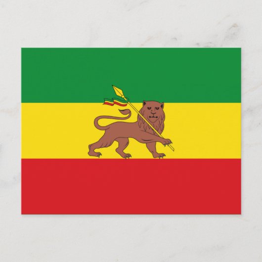Oude Ethiopische vlag Briefkaart (Voorkant)