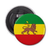 Oude Ethiopische vlag Button Flesopener (Voorkant)