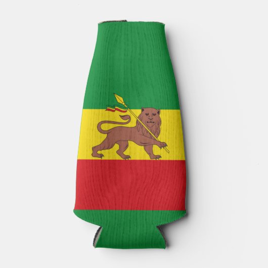 Oude Ethiopische vlag Flesjeskoeler (Voorkant)