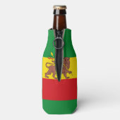 Oude Ethiopische vlag Flesjeskoeler (Fles Achterkant)