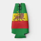 Oude Ethiopische vlag Flesjeskoeler (Achterkant)
